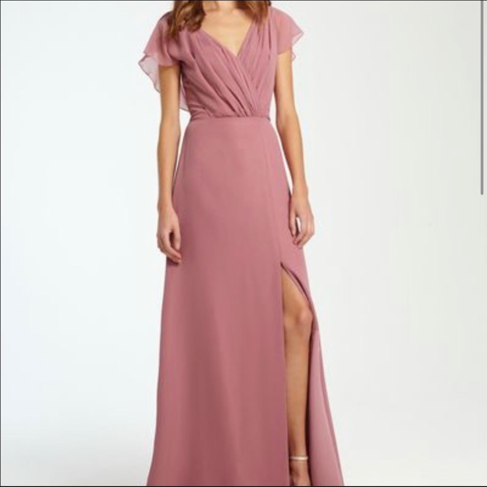 Designer Monique Lhuillier Lilac Bridesmaid dress
